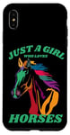 iPhone XS Max Just a Girl who Loves Horses for Horse Loving women girls Case