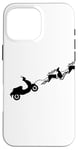 Coque pour iPhone 16 Pro Max Retro Scooter Club Vacances Renne Gear Head Scoot Life