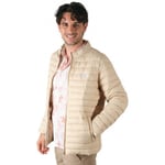 Veste Deeluxe  Veste doudoune homme crème  Mitchel -