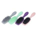 4pcs Hair Scalp Massager Shampoo Brush With Soft Silicone Teeth Itch Relief TDM