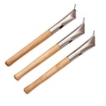 Artibetter 3PCS Batik Tool Pottery Pen Wax Print Tool Stainless Steel Wooden Handle Clay Tools Sculpture Knife