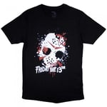 Friday 13th Unisex Adult Jason Blood Splat T-Shirt - M