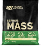 Optimum Nutrition Serious Mass Protein Powder with Creatine, Glutamine, 25 Vitam