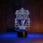 3D LED Nattlampa Liverpool Fotbollsklubb Barnrum Nattlampa Anime Lampa