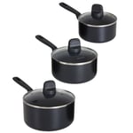 Saucepans Set Ceramic Non-Stick PFAS Free Oven Safe GreenPan Thermolon 3Pcs