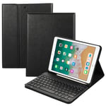 Pen Slot Bluetooth Keyboard Nahkainen telinekotelo iPad Airille (2013) / Air 2 / 9,7 tuumaa (2017/2018)