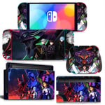 Kit De Autocollants Skin Decal Pour Changer L'animation De La Console De Jeu Oled, T1tn-Nsoled-1388