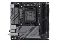 ASRock Z790M-ITX WiFi - Moderkort - mini ITX - LGA1700-uttag - Z790 Chipuppsättning - Bluetooth, Gigabit LAN, 2.5 Gigabit LAN, Wi-Fi 6 - inbyggda gra