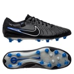 Nike Tiempo Legend 10 Elite AG-PRO Shadow - Sort/Krom/Blå - Kunstgress (AG), størrelse 40½