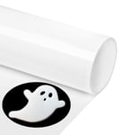 TransWonder 3D White Puff Vinyl Heat Transfer - Puff Heat Transfer Vinyl HTV Puff Vinyl for Heat Press T Shirt Compatible with Cricut Air or Maker (12" x6')