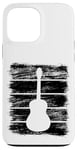 Coque pour iPhone 13 Pro Max Guitare Esquisse Instrument de musique pour guitaristes