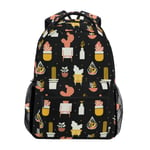 LNLN Mochilas de Noche de Cactus, Mochila escolar, Mochila de viaje, senderismo, acampada