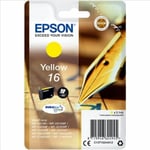 Genuine Epson 16 Yellow T1624 Ink Cartridge for WorkForce WF-2010w WF-2510wf