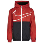 NIKE Boys Kids Swoosh Windbreaker Jacket 24 Months-3 Years Lamp, Red, 2 Years EU