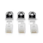 Nedis RJ45-kontakt | Hane | Solid UTP CAT6 | Rak | Guldplaterad | 10 st. | PVC | Grå | Låda