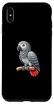 Coque pour iPhone XS Max Dessin animé Perroquet gris