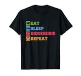 Eat Sleep Didgeridoo Australia Aborigines Native American Music T-Shirt