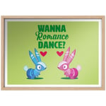 Viva Piñata Wanna Romance Dance Rabbit Art Print Giclee Art Print - A2 - Wooden Frame