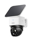 Eufy Solocam S340, 3K, Dual Lens, No Monthly Fee, Solar Panel, 360&Deg; Coverage Camera