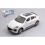 PORSCHE MACAN 2013 WHITE 1:43 Burago Auto Stradali Modellino