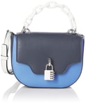 DKNY Women's Fashion Crescent Classic Casual Handbags Crossbody, Sky Multi, One Size