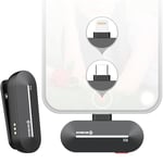 Moman Micro Cravate sans Fil Lightning Micros pour iPhones, iPad, Réduction de Bruit Microphone pour Tiktok, Youtube Enregistrement Vidéo, Mini Wireless Lavalier Microphone