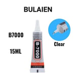 15ml 25ml 50ml 110ml B7000 Contact Clair Réparation De Téléphone Adhésif Universel Verre En Plastique Colle B-7000 Avec Applicateur De Précision - Type B7000 15ml 1pc