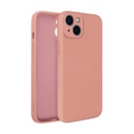 Coque iPhone 13 Mini Silicone Semi-Rigide avec Finition Soft Touch rose