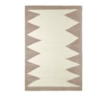 Dusty Deco - Zig Zag White / Beige 300x400 cm - Mönstrade mattor - Edin & Lina Kjellvertz - Beige,Vit