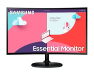 27" Samsung S36C Essential Curved Monitor with round stand - FHD, 75Hz, 4ms