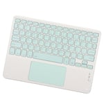 Langaton näppäimistö kosketuslevyllä Quadrate Keycap Ultraohut 10 tuuman langaton näppäimistö RGB-taustavalolla kotitoimiston syaaniin