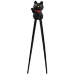 Tokyo Design Studio Children Chopsticks 22 cm Lucky Cat Black
