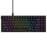 NZXT Function Mini TKL Clavier mécanique Gamer pour PC - Éclairant - Switches RGB linéaires - Switches compatibles MX - Switches remplaçables à Chaud - Clavier Gamer Mecanique DE (QWERTZ) Noir