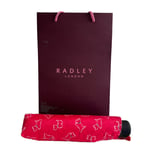 Radley Radders Road Red Compact Handbag Umbrella In Radley Bag - New With Tags