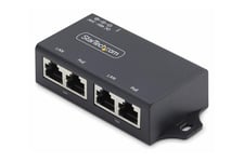 StarTech.com 2-Port Gigabit PoE+ Injector, PoE/PoE+ (802.3af/802.3at) 30W - strömtillförsel - unmanaged inline - 30 Watt