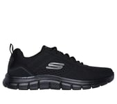 Skechers Homme Track Leshur Basket, Maille synthétique Noire, 39.5 EU