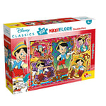 Disney- Pinocchio LISCIANI – Puzzle Recto/Verso 108 Pieces – PINOCCHIO-31757, 31757, Multicolore, Taille Unique