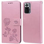 Coque pour Xiaomi Redmi Note 10 Pro Housse,Fonction de Support,Fente pour Carte,Silicone TPU,Flip Étui Case pour Redmi Note 10 Pro(6.67")