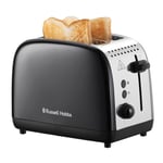 Russell Hobbs 26550 Stainless Steel 2 Slice Toaster, Black