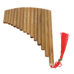 Pan Flute 15 Pipes G Key Chinese Traditional Musical Panpipes Woodwind Instr HEN