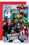 Marvel Avengers 4th Birthday Card 'Memory Game'