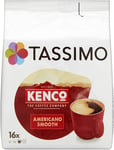 Tassimo Kenco Americano Smooth Coffee Pods Case of 5, Total 80 pods, 80 servings