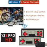 Console De Jeu Vidéo Tv Portable Sans Fil Usb Intégrée 1800 Retro Classic 8 Bit Game Mini Dual Gamepad Hdmi Av Output