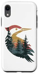 Coque pour iPhone XR Pic vert, chasse, randonnée, camping, forêt, hommes et femmes