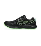 ASICS Men's Gel-Sonoma 7 Sneaker, Black Illuminate Green, 6.5 UK