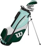Wilson Golf Pro Staff SGI Half Set, Golf Club Set for Women, Right-Handed, Suitable for Beginners and Advanced Players, Graphite, Light blue/Green, WGG150003