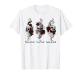 Hear No Evil See No Evil Speak No Evil Rose Skull Tattoo T-Shirt