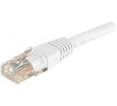 EXC Patch RJ45 cat.5e U/UTP White 20m nettverkskabel Hvit Cat5e U/UTP (UTP)