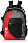 STX Lacrosse Sidewinder Lacrosse Backpack, Black/Red