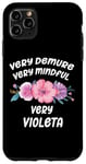 iPhone 11 Pro Max Violeta Personalized Very Demure Very Mindful Violeta Name Case